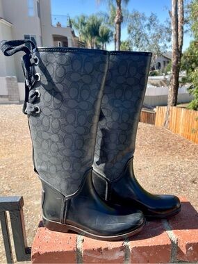 Coach Tristee tall rain boots